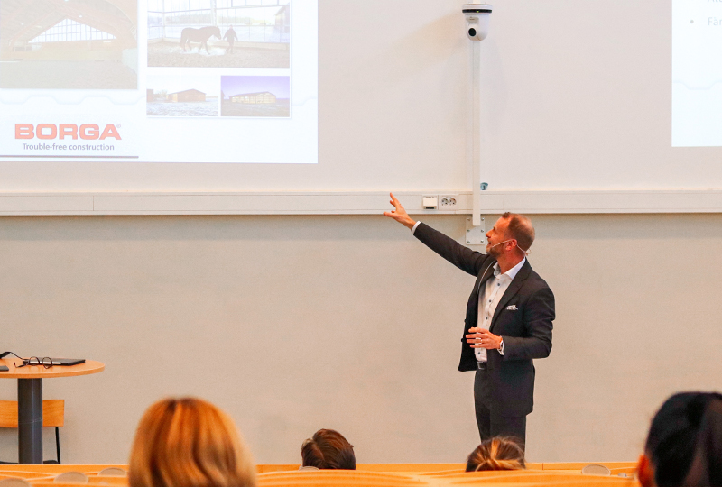 Mats Gärdfors, koncernchef på Borga föreläste på Luleå tekniska universitet | BORGA