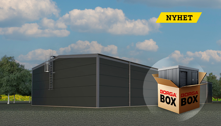 Borga BOX, din stålhall i komplett byggsats | BORGA